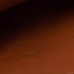 Pre Owned Celine Navy Blue/Tan Brown Leather Boxy Tote