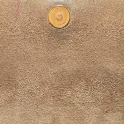 Pre Owned Celine Beige Leather Nano Belt Top Handle Bag 