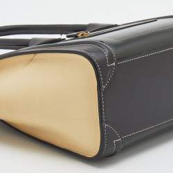 Pre Owned Celine Tri-Color Leather Nano Luggage Tote