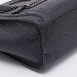 Pre Owned حقيبة يد سيلين نانو لاغيدج جلد سوداء 