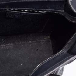 Pre Owned حقيبة يد سيلين نانو لاغيدج جلد سوداء 