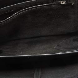 Celine Black Leather Trifold Chain Clutch