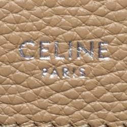 Pre Owned Céline Beige Leather Nano Luggage Tote