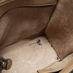 Pre Owned Céline Beige Leather Nano Luggage Tote