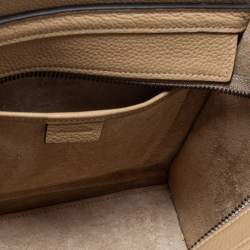 Pre Owned Céline Beige Leather Nano Luggage Tote