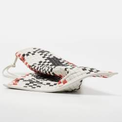 Pre Owned Celine Tricolour Checkered Leather Berlingot Clutch