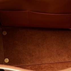 Pre Owned Celine Brown/Black Leather Small Belt Top Handle Bag