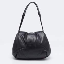 Pre Owned Celine Black Leather Pillow Shoulder Bag