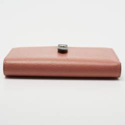 Pre Owned Celine Pink/Green Large Multifunction Strap Wallet