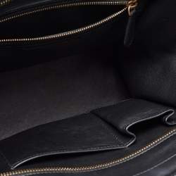 Pre Owned Celine Multicolor Nubuck Leather Mini Luggage Tote