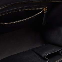 Pre Owned Celine Multicolor Nubuck Leather Mini Luggage Tote