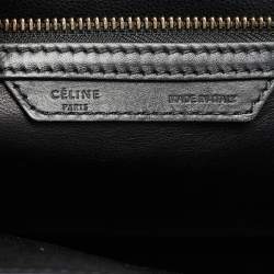 Pre Owned Celine Multicolor Nubuck Leather Mini Luggage Tote