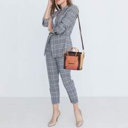 مملوكة مسبقًا Celine Brown/Beige Leather Nano Luggage Tote