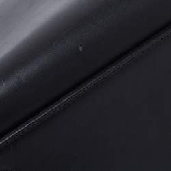 Pre Owned Celine Black Leather Large Edge Top Handle Bag