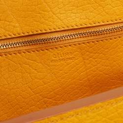 Pre Owned Celine Yellow Leather Small Tie Tote