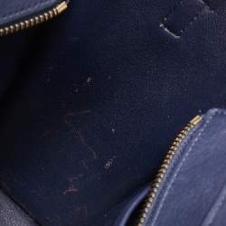 مملوكة مسبقًا Celine Blue Leather Micro Luggage Tote