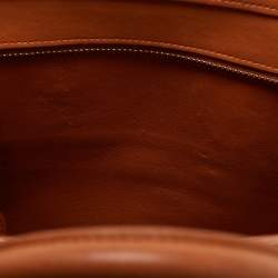 Pre Owned Celine Tan Leather Nano Luggage Tote