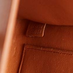 Pre Owned Celine Tan Leather Nano Luggage Tote