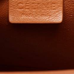 Pre Owned Celine Tan Leather Nano Luggage Tote