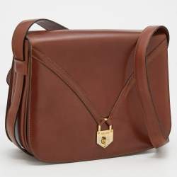 Pre Owned Celine Brown Leather Vintage Shoulder Bag