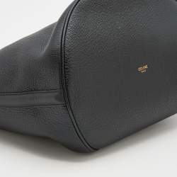 Pre Owned Celine Black Leather 16 Bucket Bag 