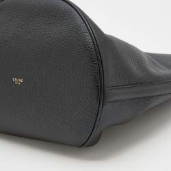 Pre Owned Celine Black Leather 16 Bucket Bag 