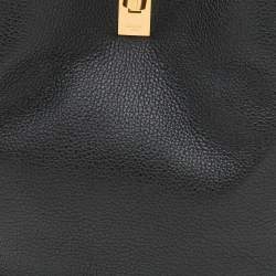Pre Owned Celine Black Leather 16 Bucket Bag 