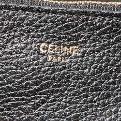 Pre Owned Celine Black Leather 16 Bucket Bag 
