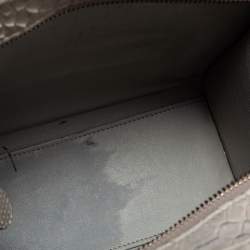 Pre Owned Celine Grey Python Nano Luggage Tote
