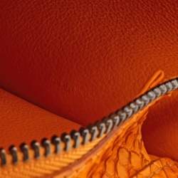 مملوكة مسبقًا Celine Mustard Yellow Python Nano Luggage Tote