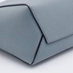 Celine Grey Leather Small Sangle Bucket Bag