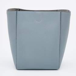 Celine Grey Leather Small Sangle Bucket Bag