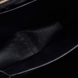 Pre Owned Celine Black Python and Leather Medium Classic Box Shoulder Bag