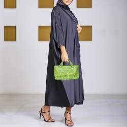 Pre Owned Celine Green Ostrich Leather Boogie Tote