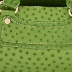 Pre Owned Celine Green Ostrich Leather Boogie Tote