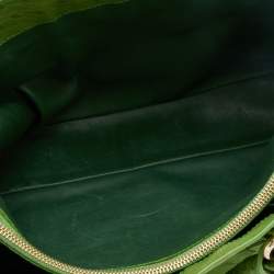 Pre Owned Celine Green Ostrich Leather Boogie Tote