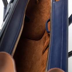 Pre Owned Celine Multicolor Leather Micro Luggage Tote