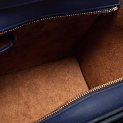 Pre Owned Celine Multicolor Leather Micro Luggage Tote