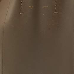 Pre Owned Celine Beige Grained Leather Small Vertical Cabas Tote