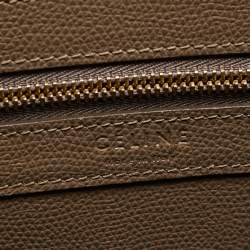 Pre Owned Celine Beige Grained Leather Small Vertical Cabas Tote