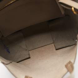 Pre Owned Celine Beige Grained Leather Small Vertical Cabas Tote