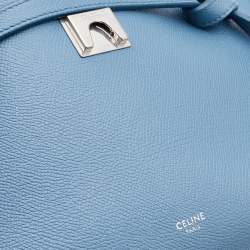 Pre Owned Celine Blue Leather Micro Belt Top Handle Bag