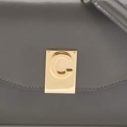 Pre Owned Celine Grey Leather C Wallet On Chain