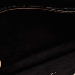 Pre Owned Celine Black Suede and Leather Diamond Clutch