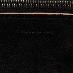 Pre Owned Celine Black Suede and Leather Diamond Clutch