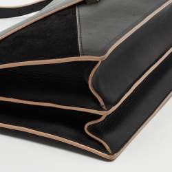 Pre Owned Celine Black Suede and Leather Diamond Clutch