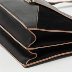 Pre Owned Celine Black Suede and Leather Diamond Clutch