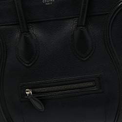 مملوكة مسبقًا Celine Black Leather Small Luggage Tote
