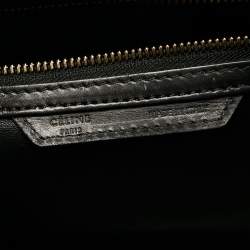 مملوكة مسبقًا Celine Black/Green Python and Leather Mini Luggage Tote