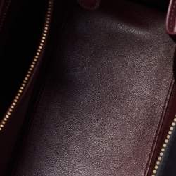 Pre Owned Celine Tricolor Leather Micro Luggage Tote